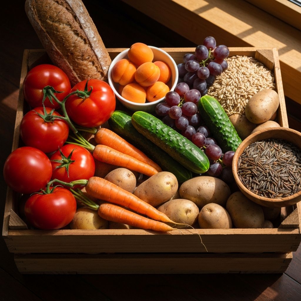 Fresh produce and whole foods